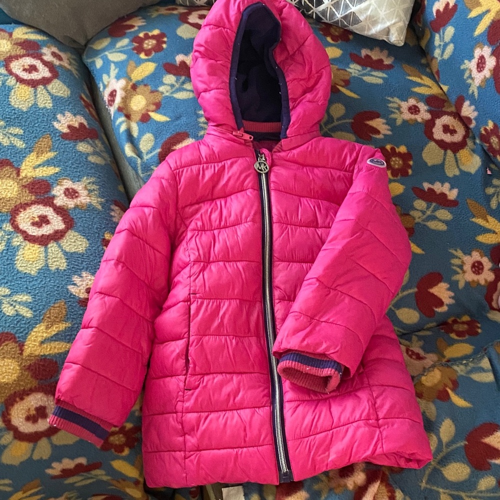 Michael Kors Fuchsia Puffer Jacket for Kids
